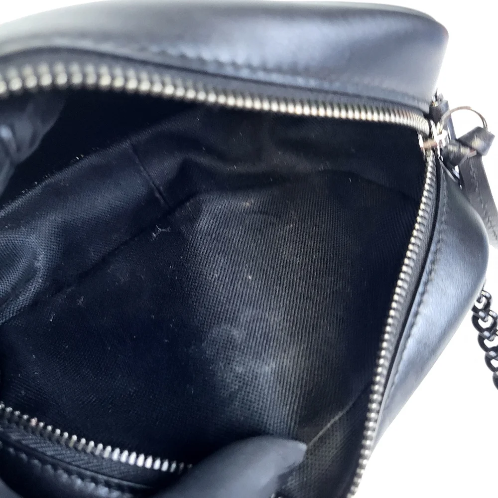 Gucci Marmot Mini Shoulder Bag Black Leather - Picture 9 of 16